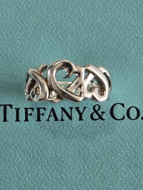 Tiffany & Co. Paloma Picasso Loving Heart Band In 925 Sterling Silver